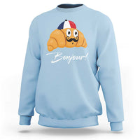 Bonjour Funny Croissant French Sweatshirt - Wonder Print Shop