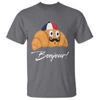 Bonjour Funny Croissant French T Shirt - Wonder Print Shop