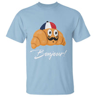 Bonjour Funny Croissant French T Shirt - Wonder Print Shop