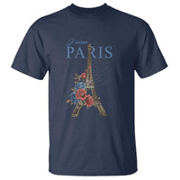 Je T'aime I Love Eiffel Paris French France Travel T Shirt - Wonder Print Shop