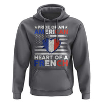 Pride Of An American Heart Of A French Hoodie - Wonder Print Shop