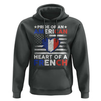 Pride Of An American Heart Of A French Hoodie - Wonder Print Shop