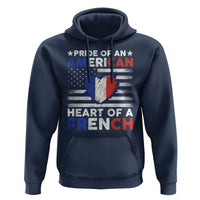Pride Of An American Heart Of A French Hoodie - Wonder Print Shop