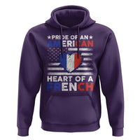 Pride Of An American Heart Of A French Hoodie - Wonder Print Shop