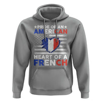 Pride Of An American Heart Of A French Hoodie - Wonder Print Shop