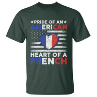 Pride Of An American Heart Of A French T Shirt - Wonder Print Shop