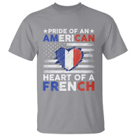 Pride Of An American Heart Of A French T Shirt - Wonder Print Shop