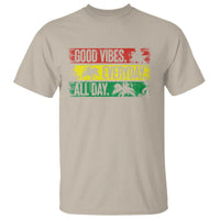 Jamaica Reggae Lover T Shirt Good Vibes Everyday All Day - Wonder Print Shop