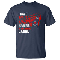 Redhead T Shirt I Have Red Hair Warning Label - Wonder Print Shop