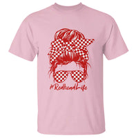 Redhead Life T Shirt Natural Red Hair Messy Bun Girl - Wonder Print Shop