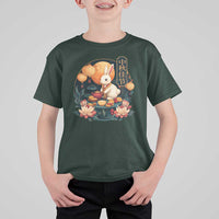 Mid Autumn Festival T Shirt For Kid Chinese Full Moon Rabbit Mooncake - Wonder Print Shop