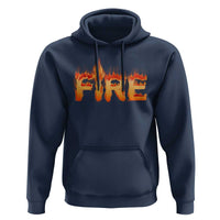 Couple Matching Fire And Ice Hoodie Typographic Fire