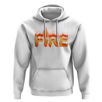 Couple Matching Fire And Ice Hoodie Typographic Fire