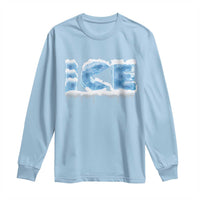 Couple Matching Fire And Ice Long Sleeve Shirt Typographic Ice
