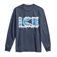 Couple Matching Fire And Ice Long Sleeve Shirt Typographic Ice
