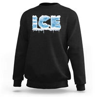 Couple Matching Fire And Ice Sweatshirt Typographic Ice