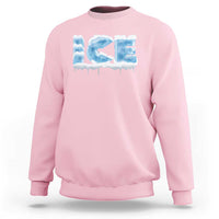 Couple Matching Fire And Ice Sweatshirt Typographic Ice