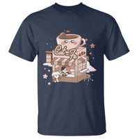Cat Lover T Shirt CatFe Anime Kitty Coffee Shop - Wonder Print Shop