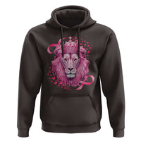 Breast Cancer Awareness Pink Lion Warrior Hoodie