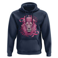 Breast Cancer Awareness Pink Lion Warrior Hoodie