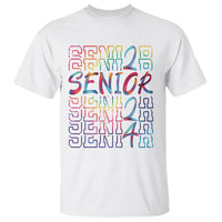 Tie Dye Senior Graduation Of 2024 T Shirt - Wonder Print Shop