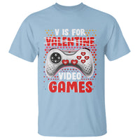 Valentine's Day T Shirt V Is For Video Games Funny Gamer Anti Romantic - Wonder Print Shop