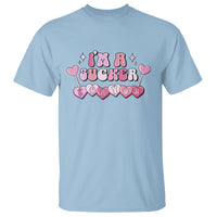 Valentine's Day T Shirt I'm A Sucker For You Heart Candy Lollipop - Wonder Print Shop