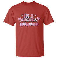 Valentine's Day T Shirt I'm A Sucker For You Heart Candy Lollipop - Wonder Print Shop