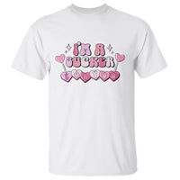 Valentine's Day T Shirt I'm A Sucker For You Heart Candy Lollipop - Wonder Print Shop