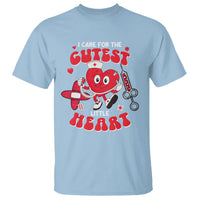 Valentine's Day T Shirt I Care For Cutest Little Hearts Nurse Life - Wonder Print Shop