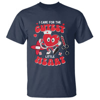 Valentine's Day T Shirt I Care For Cutest Little Hearts Nurse Life - Wonder Print Shop