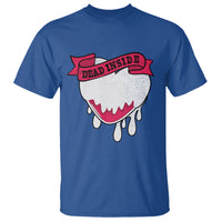 Valentine's Day T Shirt Dead Inside Melting Heart Goth - Wonder Print Shop
