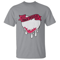 Valentine's Day T Shirt Dead Inside Melting Heart Goth - Wonder Print Shop