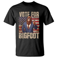 Vote For Bigfoot President Election Funny Sasquatch USA Flag T Shirt - Wonder Print Shop