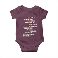 Black History Leaders Baby Onesie Obama Martin Malcolm Harriet