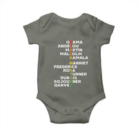Black History Leaders Baby Onesie Obama Martin Malcolm Harriet