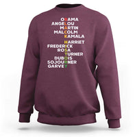 Black History Leaders Sweatshirt Obama Martin Malcolm Harriet
