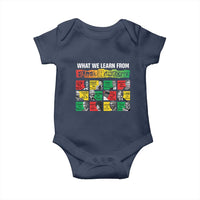 What We Learn From Black History Baby Onesie