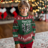 What We Learn From Black History Ugly Christmas Sweater Martin Malcolm Harriet Angela Rosa Frederick