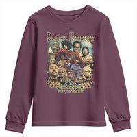 Black History Youth Sweatshirt Remembering Our Legends Martin Malcolm Harriet Rosa Frederick