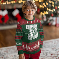 Black Skin Is Not A Crime Ugly Christmas Sweater
