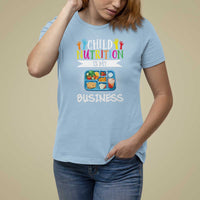 Lunch Lady T Shirt For Women Child Nutrition Is My Business - Wonder Print Shop