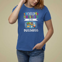 Lunch Lady T Shirt For Women Child Nutrition Is My Business - Wonder Print Shop