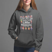 Lunch Lady Hoodie I Love My Job For All The Little Reasons - Wonder Print Shop