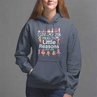 Lunch Lady Hoodie I Love My Job For All The Little Reasons - Wonder Print Shop