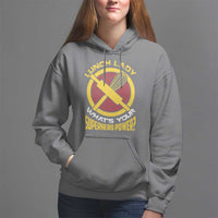 Funny Lunch Lady What's Your Superhero Power Hoodie - Wonder Print Shop