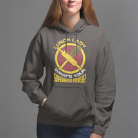 Funny Lunch Lady What's Your Superhero Power Hoodie - Wonder Print Shop