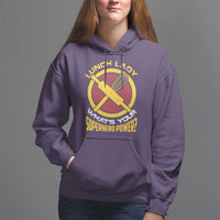 Funny Lunch Lady What's Your Superhero Power Hoodie - Wonder Print Shop