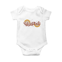 Manifest Baby Onesie Retro Groovy Rainbow Law Of Attraction