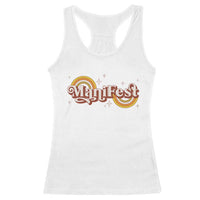 Manifest Racerback Tank Top Retro Groovy Rainbow Law Of Attraction